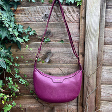 Load image into Gallery viewer, Plum Scoop with Fabric Adjustable Strap Crossbody Bag
