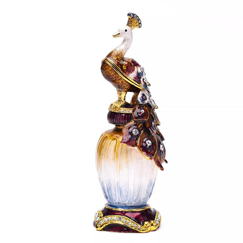 Peacock On A Vase Trinket