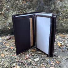 Load image into Gallery viewer, Small Chocolate Brown Italian Leather Wallet | 4 Card Slots (ID window)
