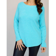 Load image into Gallery viewer, Vibrant Basic Soft Knit Round Neck Jumper (on model)
