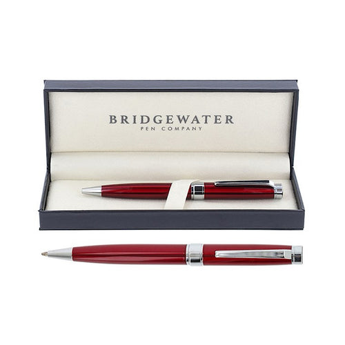 Bridgewater Galway Red & Chrome Trim Ballpoint Pen