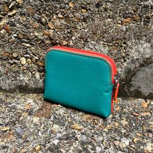 Load image into Gallery viewer, Seville Leather Coin Purse with 3 Card Slots Inside (back)
