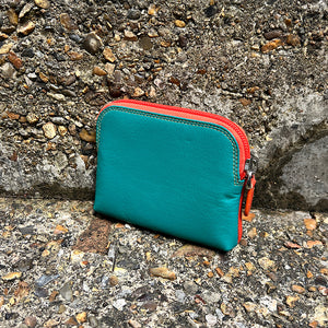 Seville Leather Coin Purse with 3 Card Slots Inside (back)