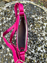 Load image into Gallery viewer, Raspberry Crossbody Bag with Wide Adjustable Strap (open)
