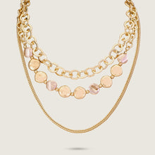 Load image into Gallery viewer, Gold Multi Chain Short Necklace (close up)

