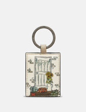 Load image into Gallery viewer, Country Cottage Doorway Leather Keyring (front)
