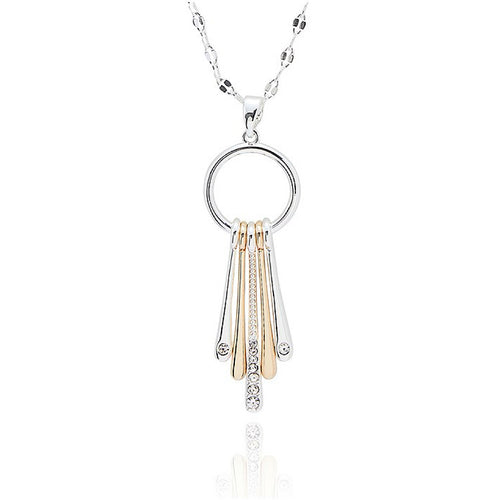 Radiance Duo-Tone Pendant Necklace