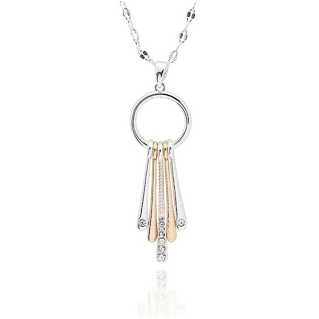 Radiance Duo-Tone Pendant Necklace