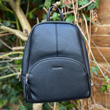 Load image into Gallery viewer, Black Fashion Backpack By David Jones (Front)
