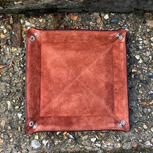 Load image into Gallery viewer, Chestnut Leather Coin/Tidy Tray (press stud)
