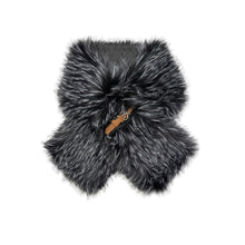 Load image into Gallery viewer, Midnight Luxe Faux Fur Collar Wrap
