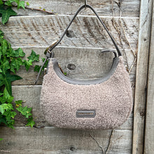 Load image into Gallery viewer, Small Taupe Faux Fur Scoop Shoulder Bag
