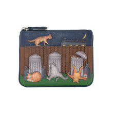 Load image into Gallery viewer, Alley Cats Leather Coin &amp; Card Purse
