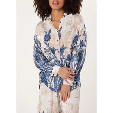 Load image into Gallery viewer, Azure Garden Co-Ord Shirt &amp; Trouser Set (close up)
