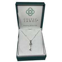 Load image into Gallery viewer, Sterling Silver Celtic Heart Key Necklace
