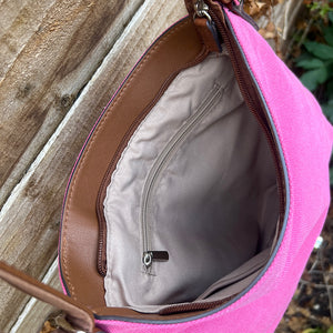 Spirit Flap Over Distress Leather Effect Messenger Style Bag