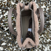 Load image into Gallery viewer, Taupe Faux Fur Grab Bag
