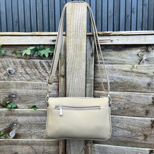Load image into Gallery viewer, Olive Branch Triple Section Crossbody Bag By David Jones (back)
