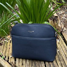Load image into Gallery viewer, Dark Blue &#39;Mianna&#39; Dome Crossbody Bag (front)
