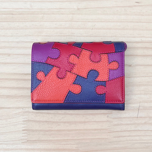 China Rose Full Flap Jigsaw Purse (front)