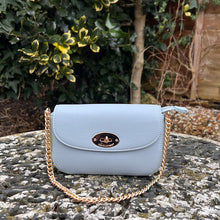 Load image into Gallery viewer, Starlight Blue Chain Handle Flap Over Handbag
