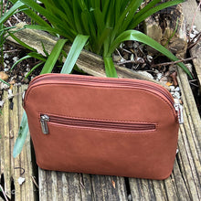 Load image into Gallery viewer, Tan &#39;Mianna&#39; Dome Crossbody Bag (back)
