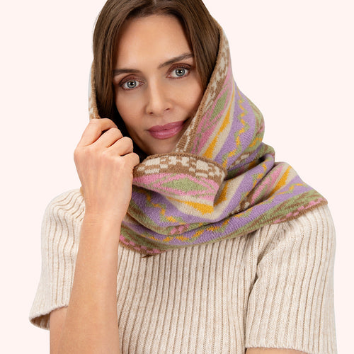 Pastel Kayla Fair Isle Snood