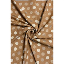 Load image into Gallery viewer, Camel Polka Dot Reversible Wool Scarf
