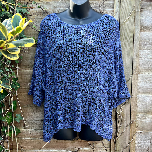 Breezy Denim Bohemian Popcorn Cover Up