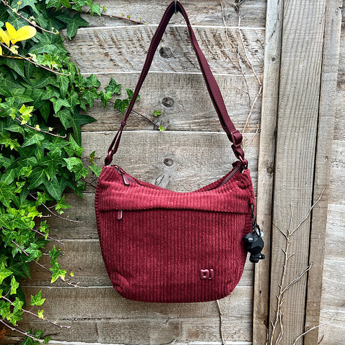 Windsor Wine Corduroy Satchel Bag
