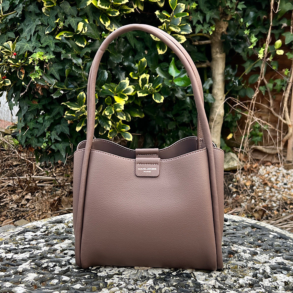 Bitter Chocolate Structured Tote Bag