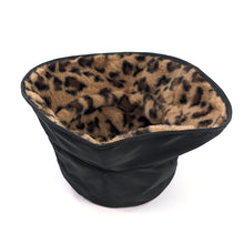 Load image into Gallery viewer, Black &amp; Leopard Wild Luxe Reversible Bucket Hat (Lining)
