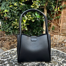 Load image into Gallery viewer, Black Small Tote Bag (back)
