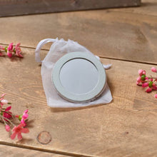 Load image into Gallery viewer, Blue Tit Embroidered Compact Mirror (mirror part)
