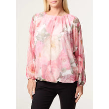 Load image into Gallery viewer, Blush Garden Sheer Floral Blouse
