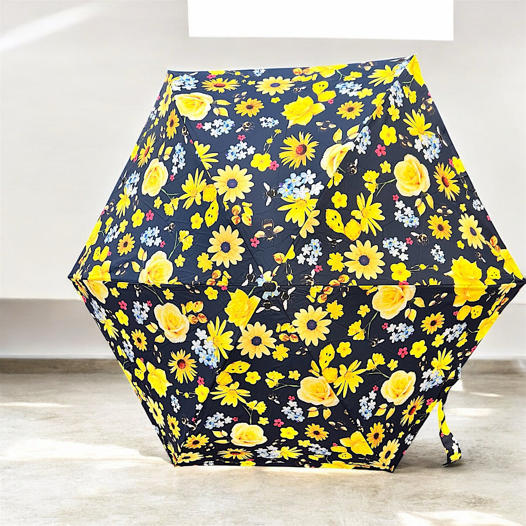Bumble Bee Floral Tiny Umbrella