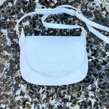 Load image into Gallery viewer, White &#39;Leila&#39; Saddle Bag By David Jones
