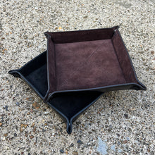 Load image into Gallery viewer, Brown Leather Coin/Tidy Tray (stacked image)
