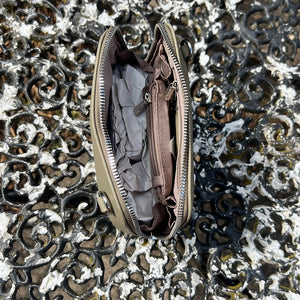 Olive Branch 'Mia' Mini Crossbody Bag By David Jones (open)