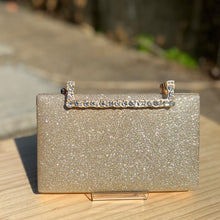 Load image into Gallery viewer, Champagne Diamante Ladies Sparkly Evening Bag
