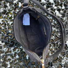 Load image into Gallery viewer, Small Dark Silver Metallic Shoulder Bag
