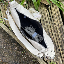 Load image into Gallery viewer, Ivory Mini &#39;Matilda&#39; Scoop Shoulder/Crossbody Bag (open)
