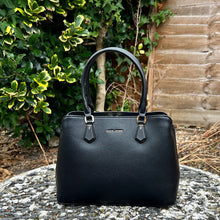 Load image into Gallery viewer, Black Structured Stylish Handbag
