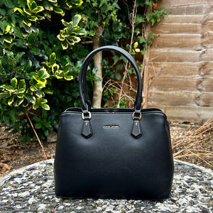 Black Structured Stylish Handbag