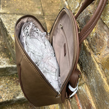 Load image into Gallery viewer, Our Bestseller Brown David Jones Backpack (open)

