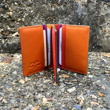 Load image into Gallery viewer, Caribbean Seville Leather Credit Card Holder | 8 Card Slots (open)
