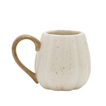 Load image into Gallery viewer, Ceramic Robin Mug with Speckled Glaze – Cream (back)
