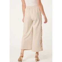 Load image into Gallery viewer, Champagne Sequin Side Stripe Joggers (back)
