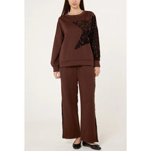 Load image into Gallery viewer, Chocolate Sequin Star Lounge Set
