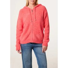 Load image into Gallery viewer, Coral Cloud Knit Zip Hoodie
